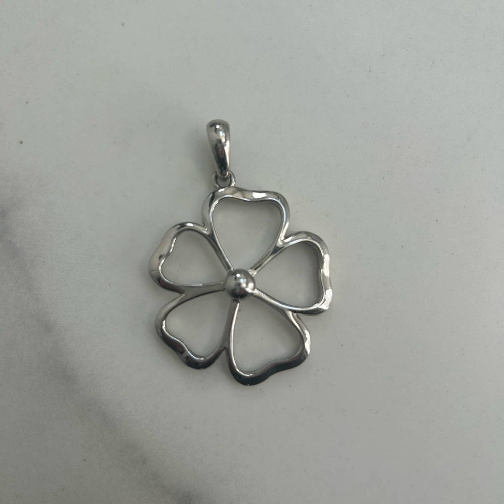 Lia Sophia Silver Floral Necklace